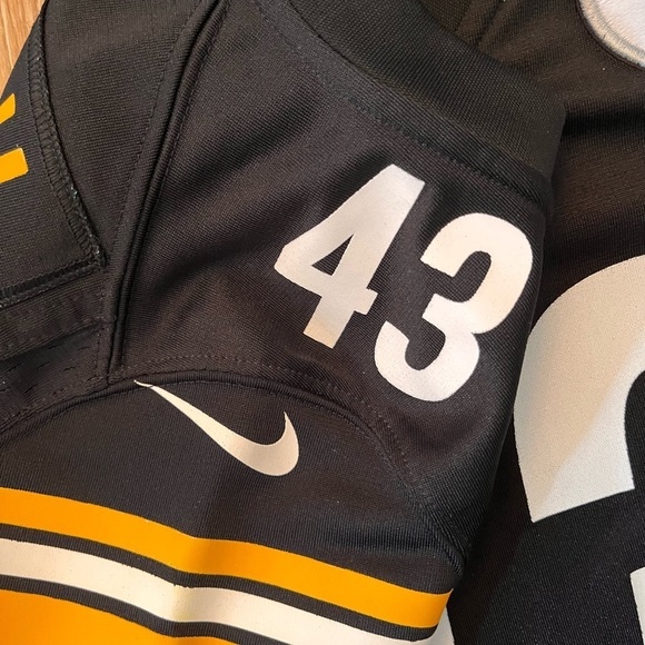 Pittsburgh STEELERS JERSEY POLAMALU RETIRED CONTOURED WOMENS CUT - Picture 10 of 16